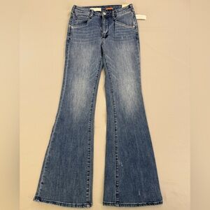 Anthropologie Pilcro Jeans Size 28 Trouser Bootcut Blue Jeans NWT Stretchy